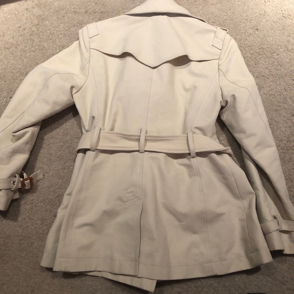 Banana Republic Double Breasted Cream Colored Coat - Picture 9 of 9